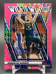 Domantas Sabonis [Pink Fluorescent] Basketball Cards 2020 Panini Mosaic Will to Win Prices