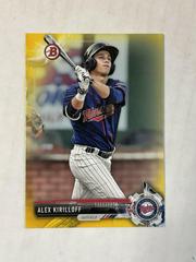 Alex Kirilloff [Yellow] Baseball Cards 2017 Bowman Prospects Prices