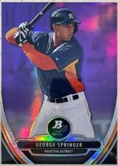 George Springer [Purple Refractor] Baseball Cards 2013 Bowman Platinum Chrome Prospects Prices