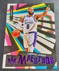 LeBron James [Violet] #16 Basketball Cards 2022 Panini Court Kings Maestros Prices