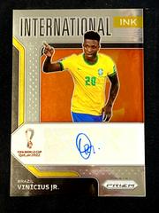 Vinicius Jr. Soccer Cards 2022 Panini Prizm World Cup International Ink Autograph Prices