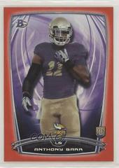 Anthony Barr [Red] #58 Football Cards 2014 Bowman Rookies Prices