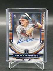Gunnar Henderson [Blue] #TA-GH Baseball Cards 2023 Topps Tribute Autographs Prices
