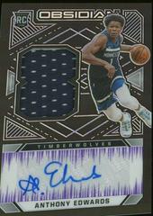 Anthony Edwards [Jersey Autograph] #235 Basketball Cards 2020 Panini Obsidian Prices