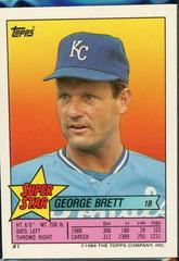 George Brett, Chris Brown, Ruben Sierra Baseball Cards 1989 Topps Stickercard Prices
