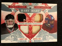 Dominik Hasek, Jose Theodore [Pewter] #HH-02 Hockey Cards 2021 Leaf Lumber Hart to Hart Prices