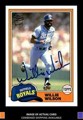 Willie Wilson Baseball Cards 2012 Topps Archives Fan Favorite Autographs Prices