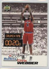 Chris Webber Basketball Cards 1997 Upper Deck Nestle Crunch Time Prices
