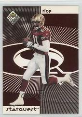 Jerry Rice [Red] #2 Football Cards 1998 Upper Deck UD Choice Starquest Prices