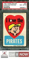 I Love the Pirates #25 Baseball Cards 1967 Topps Pirates Stickers Prices