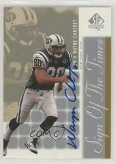 Wayne Chrebet #WC Football Cards 2000 SP Authentic Sign of the Times Prices
