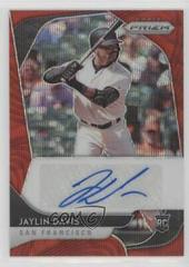 Jaylin Davis [Red Wave Prizm] #RA-DA Baseball Cards 2020 Panini Prizm Rookie Autographs Prices