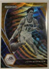John Stockton [Orange Wave Prizm] #87 Basketball Cards 2021 Panini Prizm Draft Picks Prices