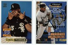 Frank Thomas [Superstar Sampler] #285 Baseball Cards 1994 Stadium Club Prices