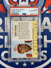 Eddie Kasko [Hand Cut] Baseball Cards 1963 Post Cereal Prices
