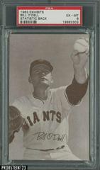 Bill O'Dell Baseball Cards 1963 Exhibits Statistic Back Prices