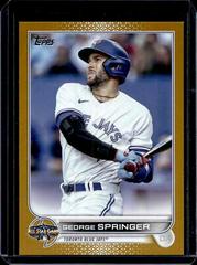 George Springer [Gold] #ASG-23 Baseball Cards 2022 Topps Update All Star Game Prices
