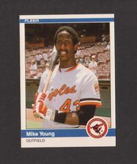Mike Young Baseball Cards 1984 Fleer Update Prices