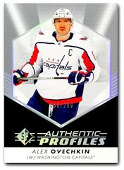 Alex Ovechkin [Silver Spectrum] #AP-8 Hockey Cards 2022 SP Authentic Profiles Prices