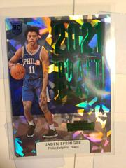 Jaden Springer [Green Ice] Basketball Cards 2021 Panini Contenders Draft Class Prices