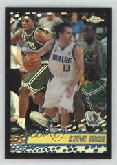 Steve Nash [Black Refractor] #2 Basketball Cards 2001 Topps Chrome Prices