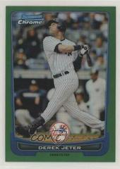 Derek Jeter [Green Refractor] #10 Baseball Cards 2012 Bowman Chrome Prices