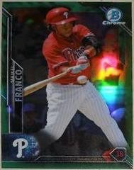 Maikel Franco [Green Refractor] #5 Baseball Cards 2016 Bowman Chrome Prices