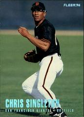 Chris Singleton [Tiffany] #U209 Baseball Cards 1996 Fleer Update Prices