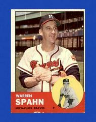 Warren Spahn #320 Baseball Cards 1963 Topps Prices