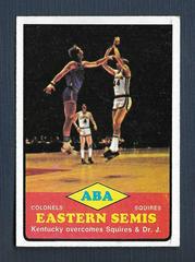 ABA Eastern Semis Colonels vs. Squires #204 Basketball Cards 1973 Topps Prices