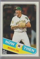 Sean Manaea #NT-13 Baseball Cards 2018 Topps Heritage Now & Then Prices