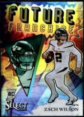 Zach Wilson Football Cards 2021 Panini Select Future Franchise Prices