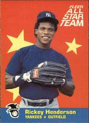 Rickey Henderson Baseball Cards 1986 Fleer All Stars Prices