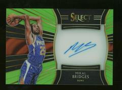 Mikal Bridges [Neon Green] Basketball Cards 2018 Panini Select Rookie Signatures Prices