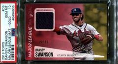 Dansby Swanson [Gold] Baseball Cards 2019 Topps Major League Material Prices