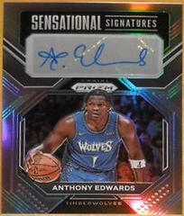 Anthony Edwards [Silver] #SS-AE Basketball Cards 2022 Panini Prizm Sensational Signatures Prices