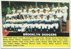 Dodgers Team [White Back] #166 Baseball Cards 1956 Topps Prices