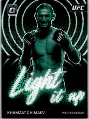 Khamzat Chimaev [White Sparkle] #22 Ufc Cards 2023 Panini Donruss Optic UFC Light It Up Prices