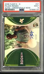 Rajon Rondo [Autograph Credentials Now] #67 Basketball Cards 2006 Fleer E-X Prices