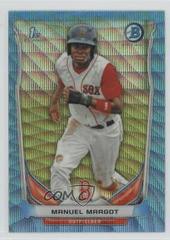 Manuel Margot [Blue Wave Refractor] Baseball Cards 2014 Bowman Chrome Prospects Prices