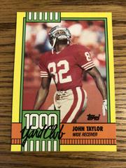 John Taylor Football Cards 1990 Topps 1000 Yard Club Prices