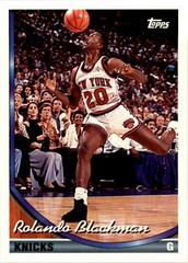 Rolando Blackman Basketball Cards 1993 Topps Prices
