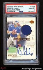 Drew Bledsoe [Piece 2] #SP-DB Football Cards 2000 Upper Deck Pros & Prospects Signature Prices
