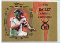 Bailey Zappe [Gold Gold] #SG-1 Football Cards 2022 Wild Card Matte Smoking Guns Prices