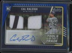 Cal Raleigh [Spectrum Blue] #TT2S-CR Baseball Cards 2022 Panini Absolute Tools of the Trade 2 Swatch Signatures Prices