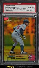 Manny Ramirez [Gold Refractor] #15 Baseball Cards 1999 Finest Prices