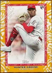 Hunter Greene [Gold] Baseball Cards 2022 Topps Rip Autographs Prices