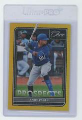 Andy Pages [Holo Gold] #P-24 Baseball Cards 2022 Panini Three and Two Prospects Prices