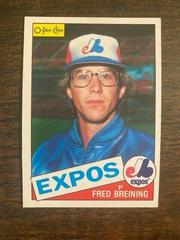 Fred Breining #36 Baseball Cards 1985 O Pee Chee Prices