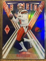 Baker Mayfield [Blue] #9 Football Cards 2019 Panini Phoenix QB Vision Prices